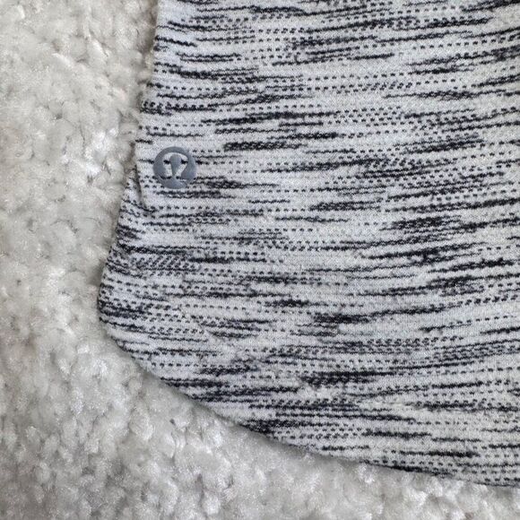 Lululemon What The Sport V Neck Tee Space Dye Gray 6 - Picture 5 of 9